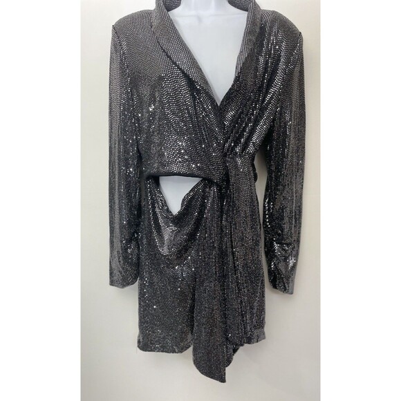 Unbranded Dresses & Skirts - NEW SILVER SHINY JUMPSUIT PLAYSUIT Size 1X B13